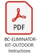 8C-ELIMINATOR-KIT-OUTDOOR Instructions
